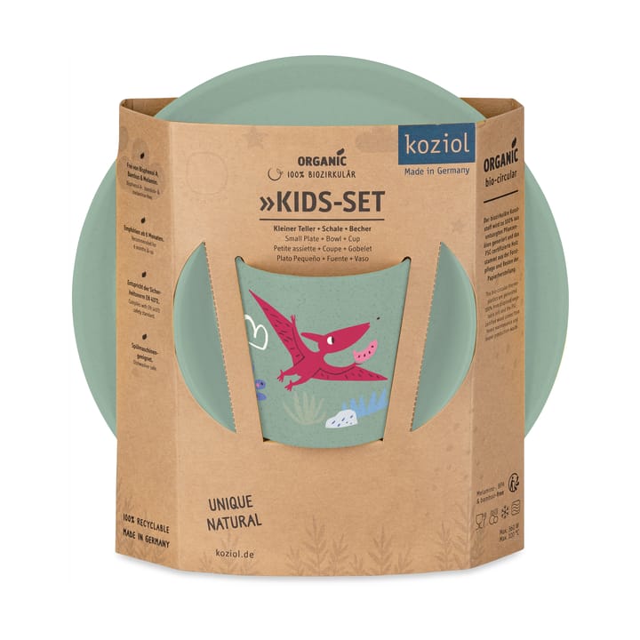 Connect 子供用食器 3点セット - Dinosaur - Koziol