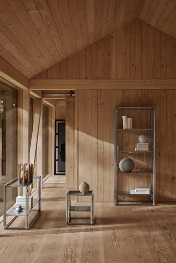 フォールダブルサイドテーブル 40x40 cm - Brushed stainless steel - Kristina Dam Studio