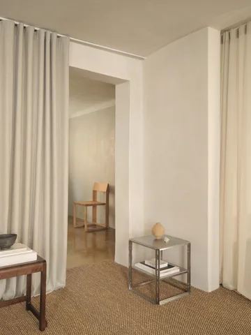 フォールダブルサイドテーブル 40x40 cm - Brushed stainless steel - Kristina Dam Studio