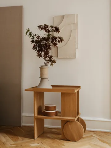 Axis サイドテーブル 42x80 cm - Warm lacquered oak - Kristina Dam Studio