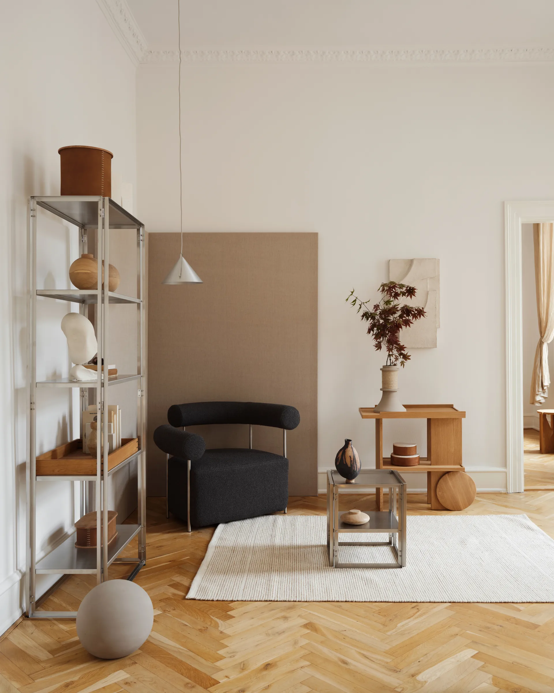 Axis サイドテーブル 42x80 cm, Warm lacquered oak Kristina Dam Studio