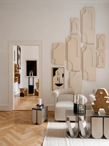 Serif Relief ウォールデコレーション L - Off white - Kristina Dam Studio