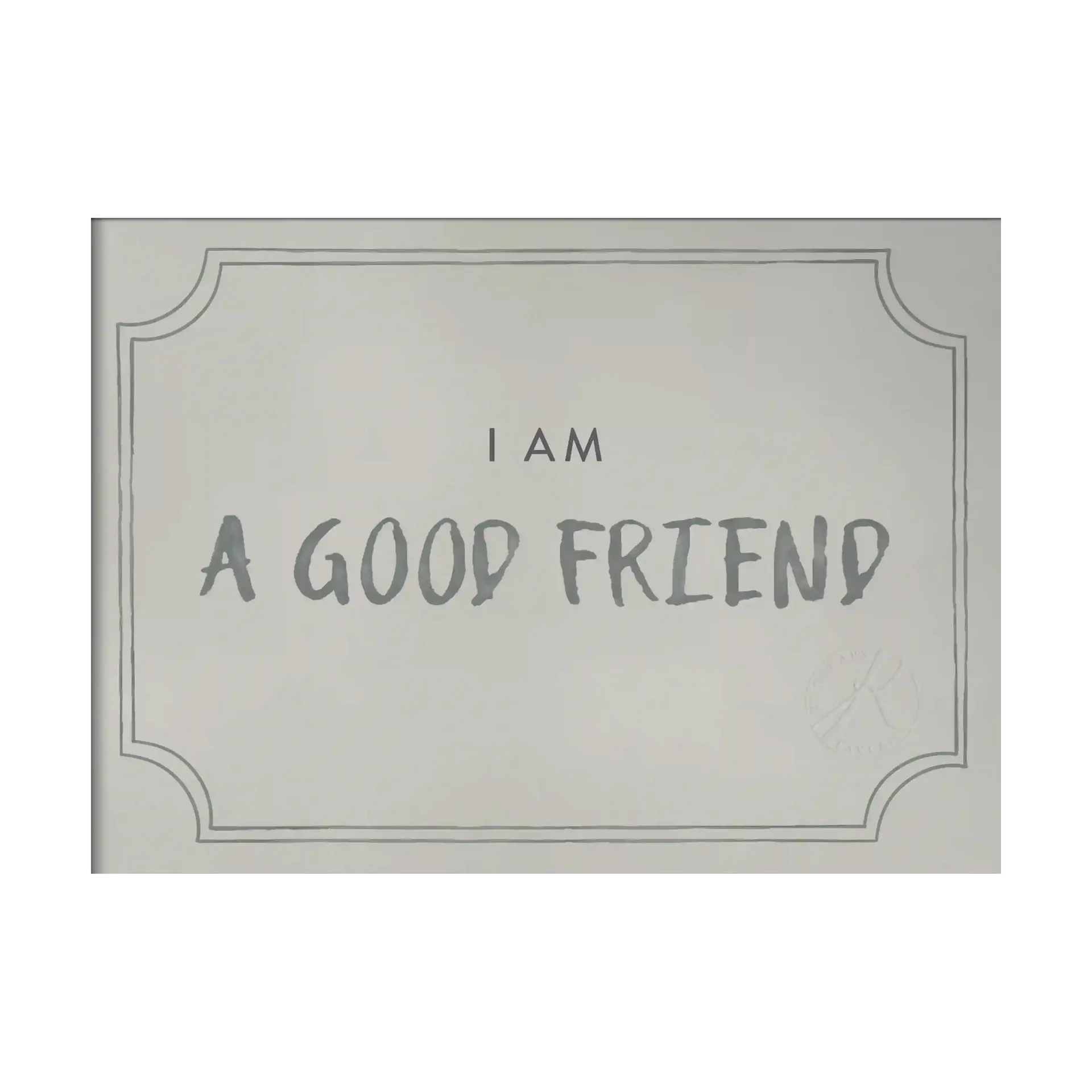 Good friend diploma ポスター 21x30 cm, Dusty mint Kunskapstavlan®