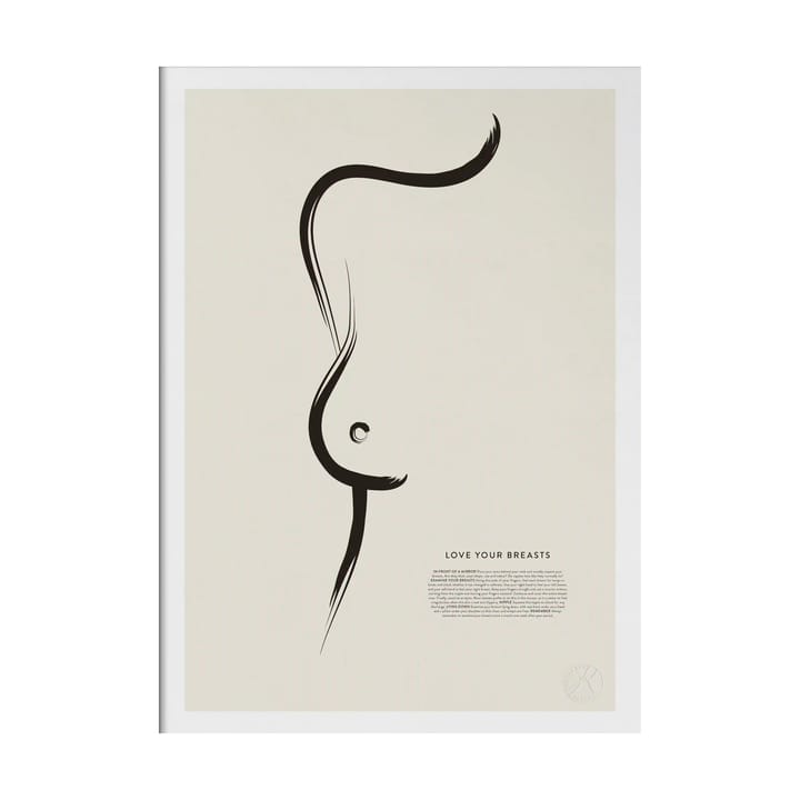Love your breasts ポスター - 30x40 cm - Kunskapstavlan®