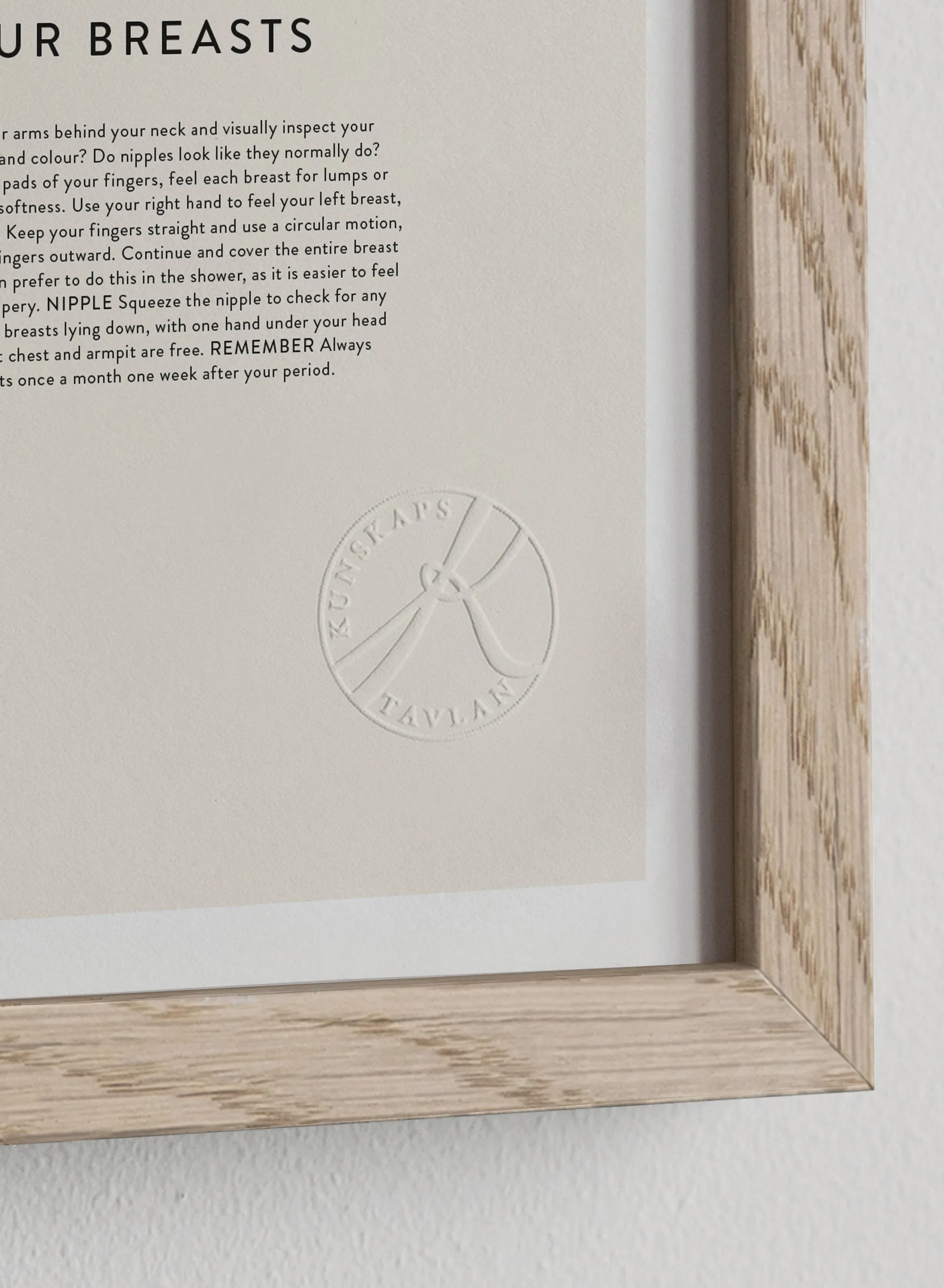 Love your breasts ポスター, 50x70 cm Kunskapstavlan®