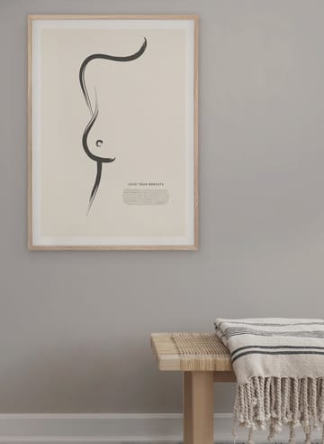 Love your breasts ポスター - 50x70 cm - Kunskapstavlan®