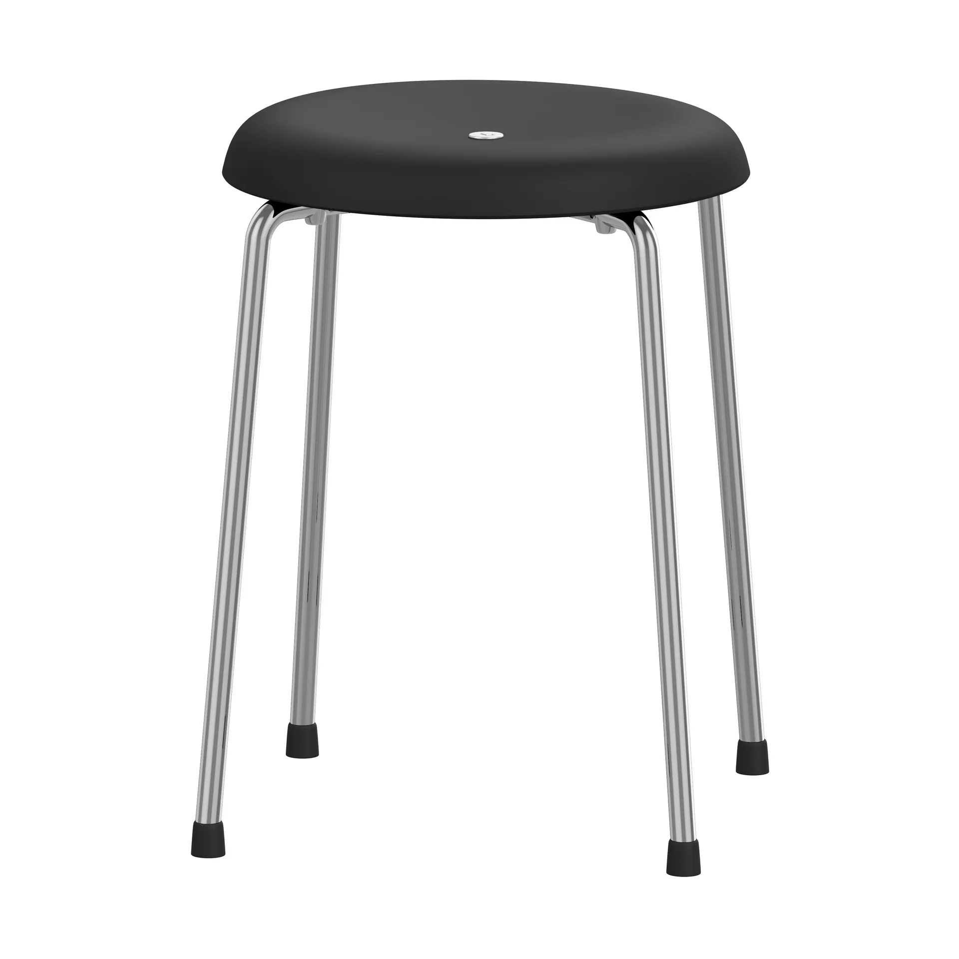 Stool ベンチ, Black-chromed frame, 45 cm Lammhults | ラムホルツ