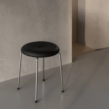 Stool ベンチ - Black-chromed frame, 45 cm - Lammhults | ラムホルツ