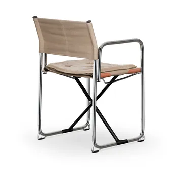 X75-2 アームチェア - Linen weave natural–chrome legs - Lammhults | ラムホルツ