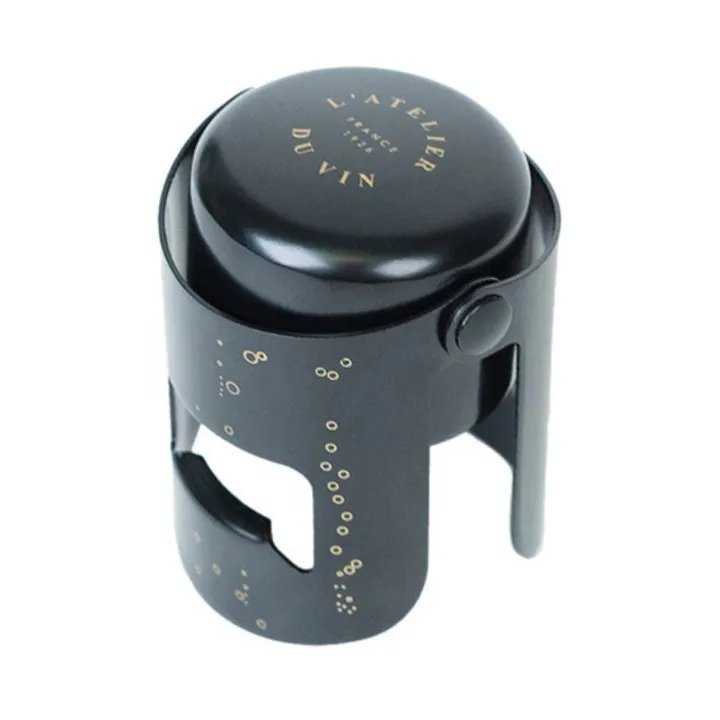 Bouchon Gard’Bulles ボトルストッパー - Black - L'Atelier du Vin