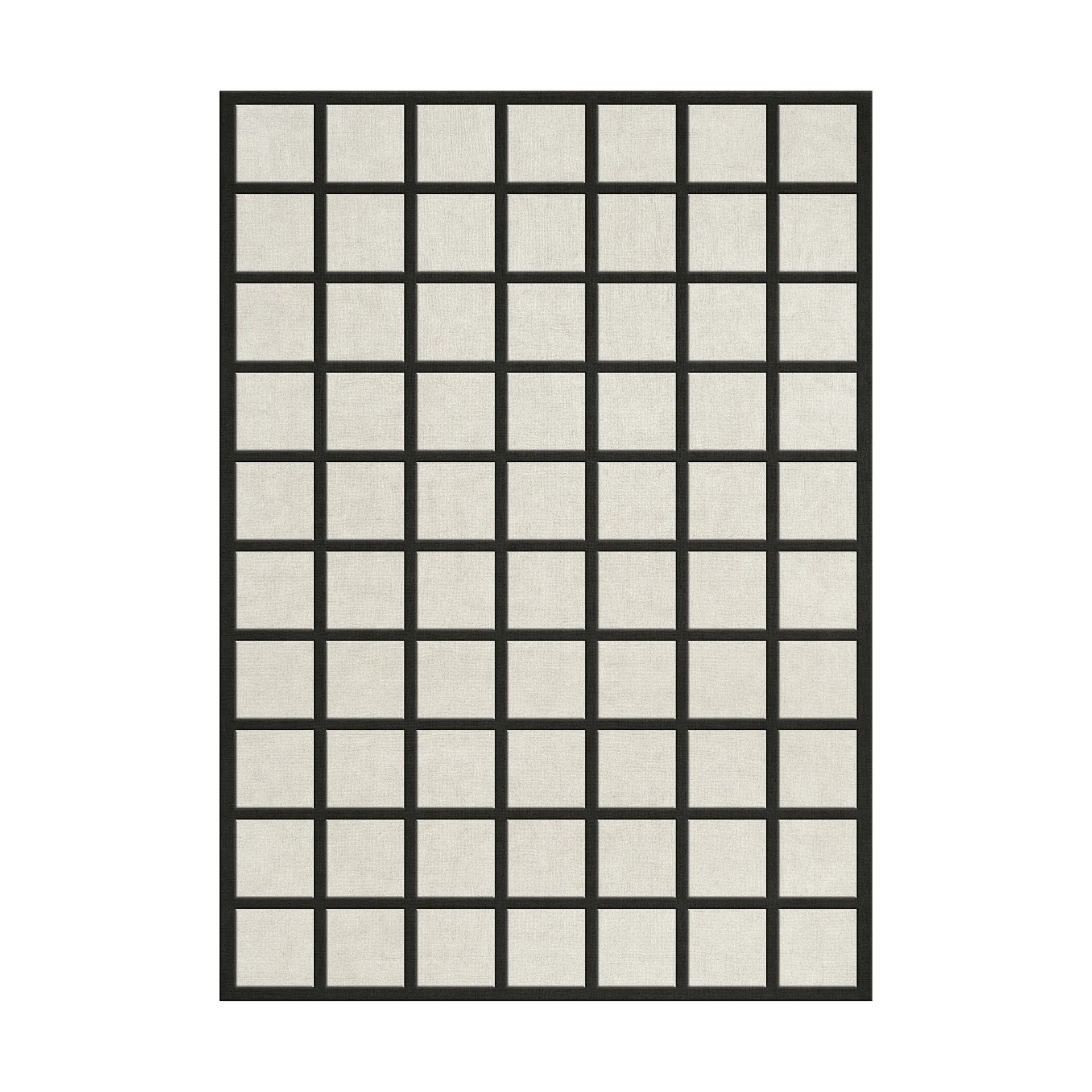 Avenue Checked Bone ウールカーペット, Bone White, 200x300 cm Layered