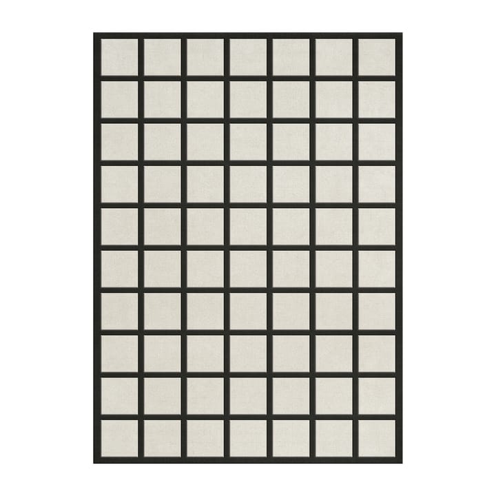 Avenue Checked Bone ウールカーペット - White. 180x270 cm - Layered