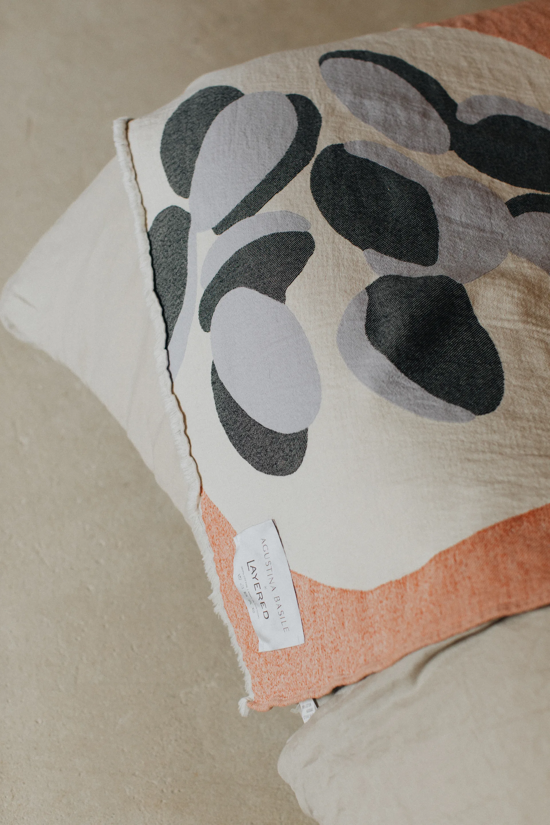 Boqueron コットンスロー 130x220 cm, Red Layered