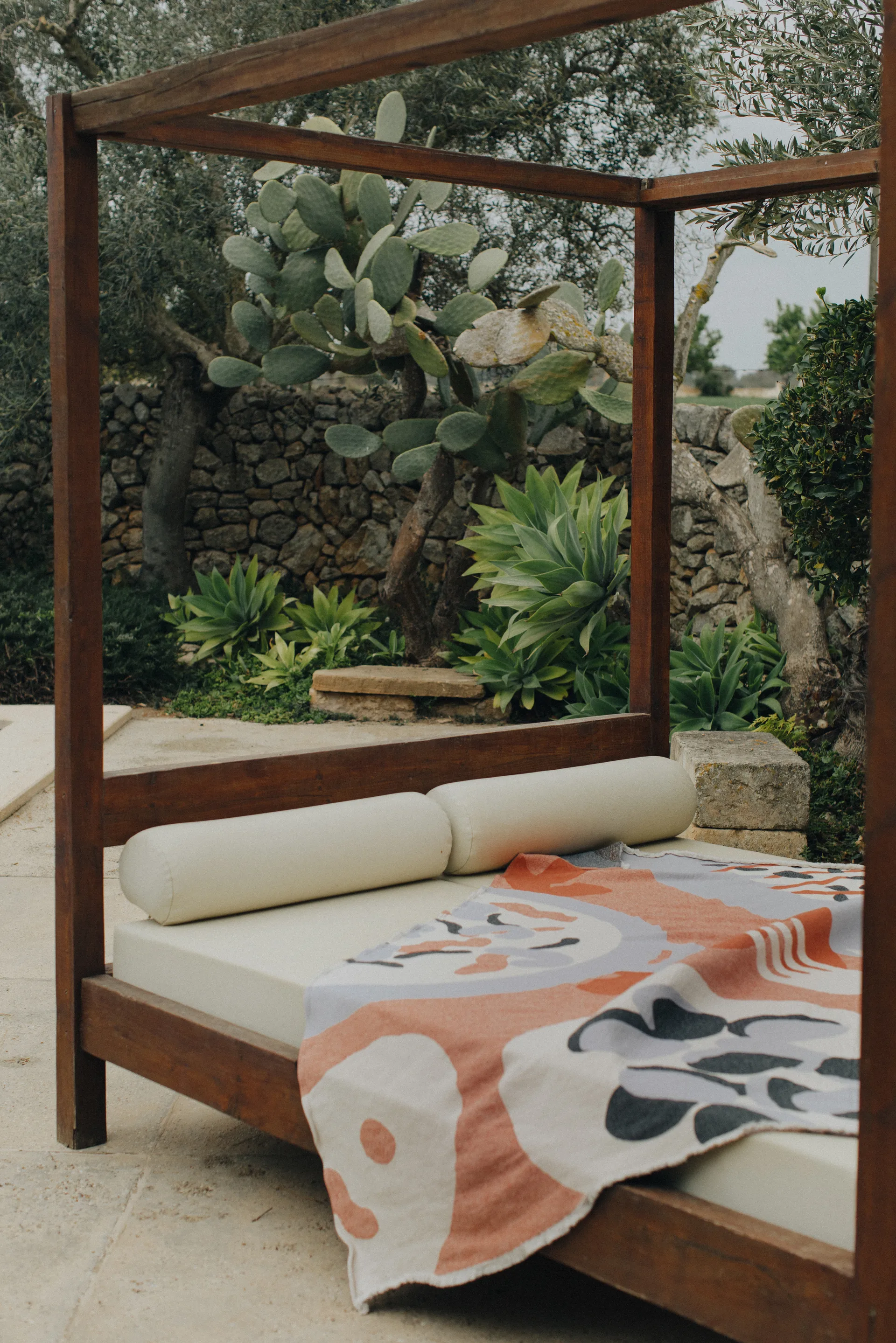 Boqueron コットンスロー 130x220 cm, Red Layered