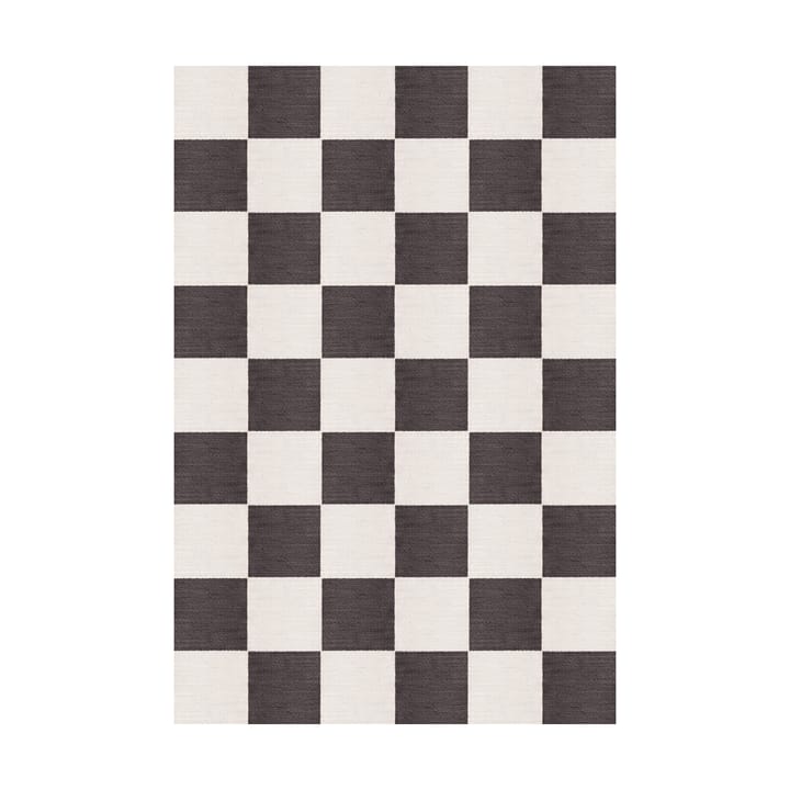 Chess ウールラグ - Black and white, 140x200 cm - Layered