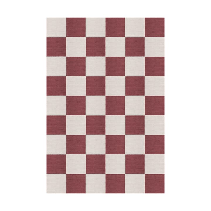 Chess ウールラグ - Burgundy, 140x200 cm - Layered