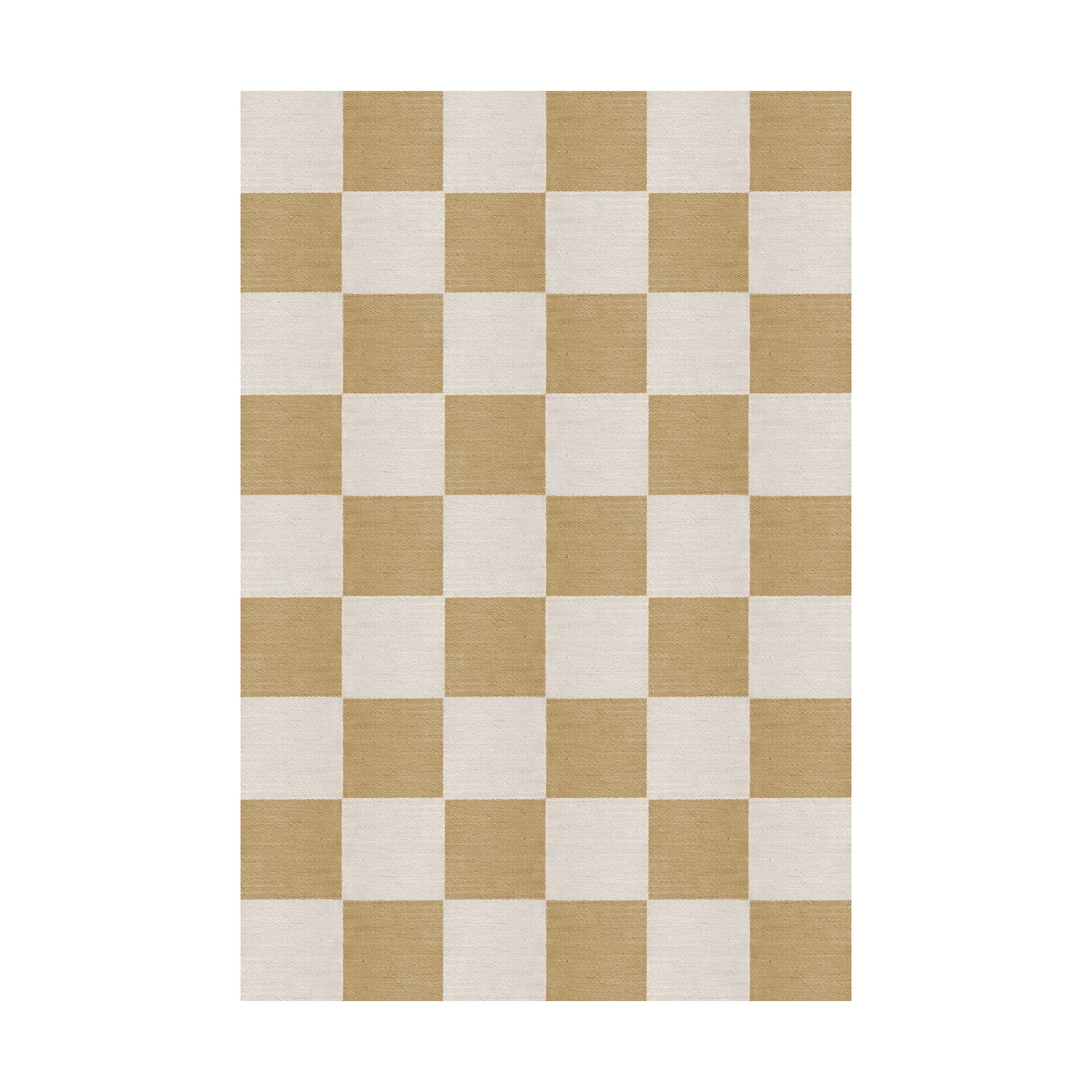 Chess ウールラグ, Harvest yellow, 180x270 cm Layered