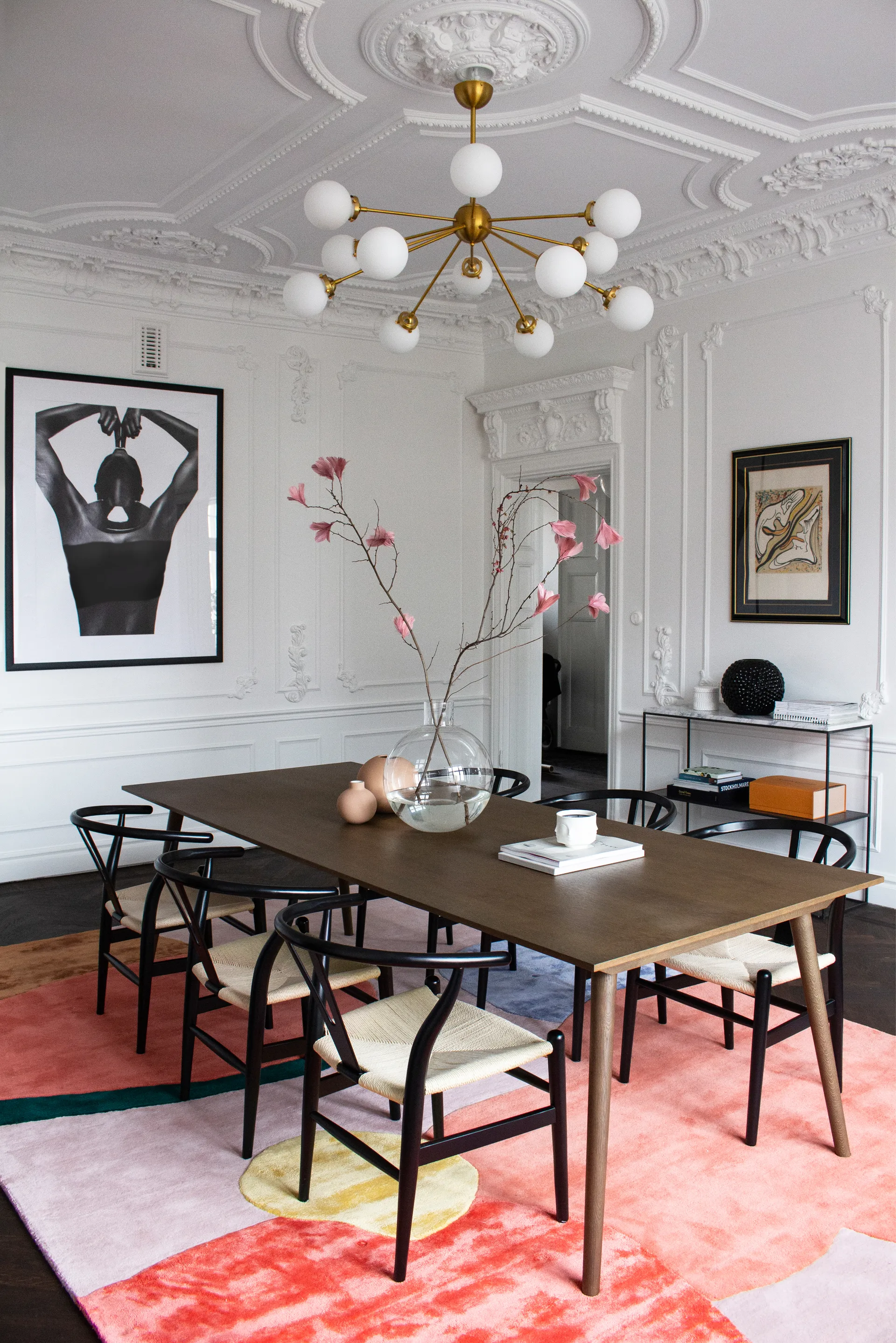 Flower Field ウールカーペット 160x230 cm, Pink Layered