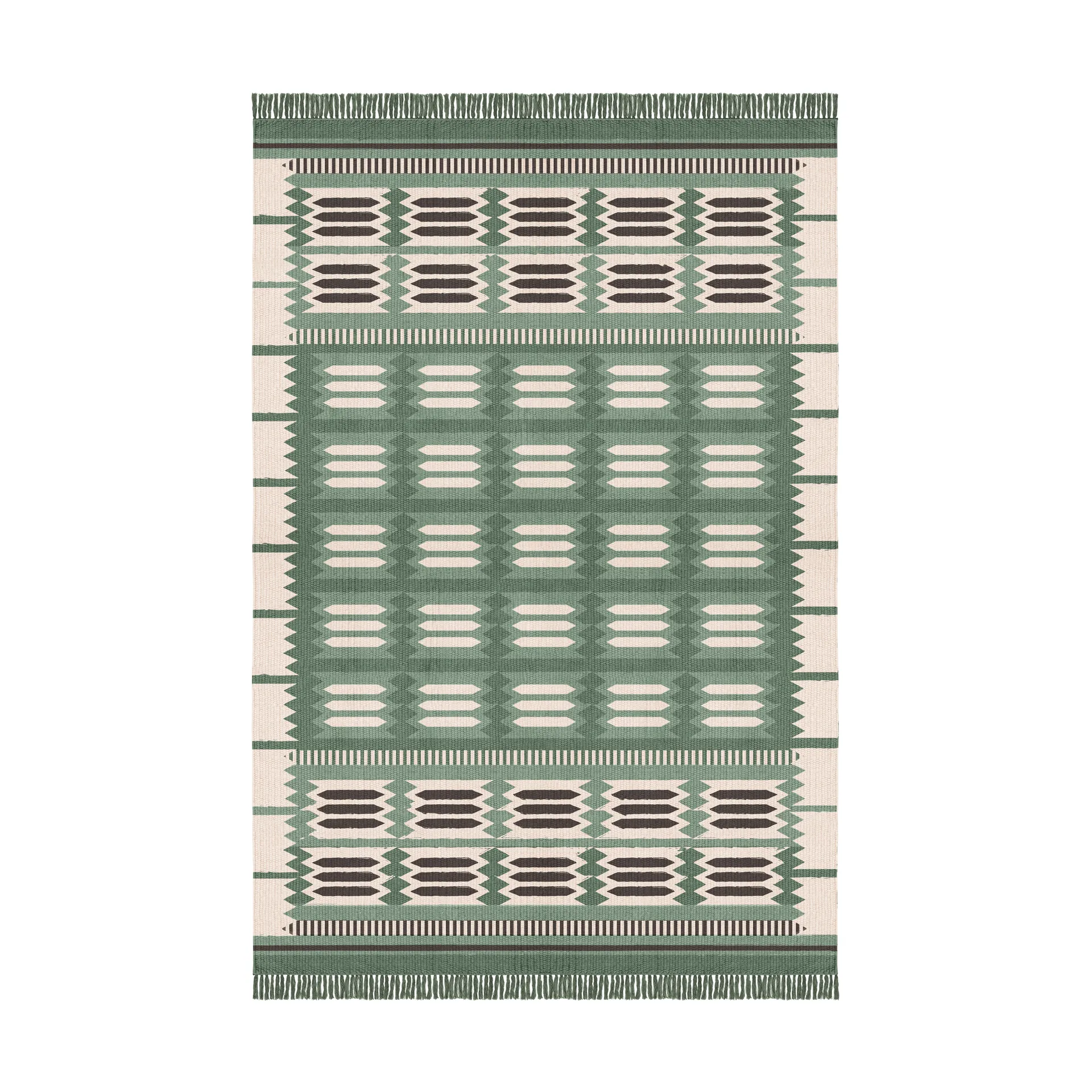 Röllakan Hilma ウールカーペット, Fern, 180x270 cm Layered