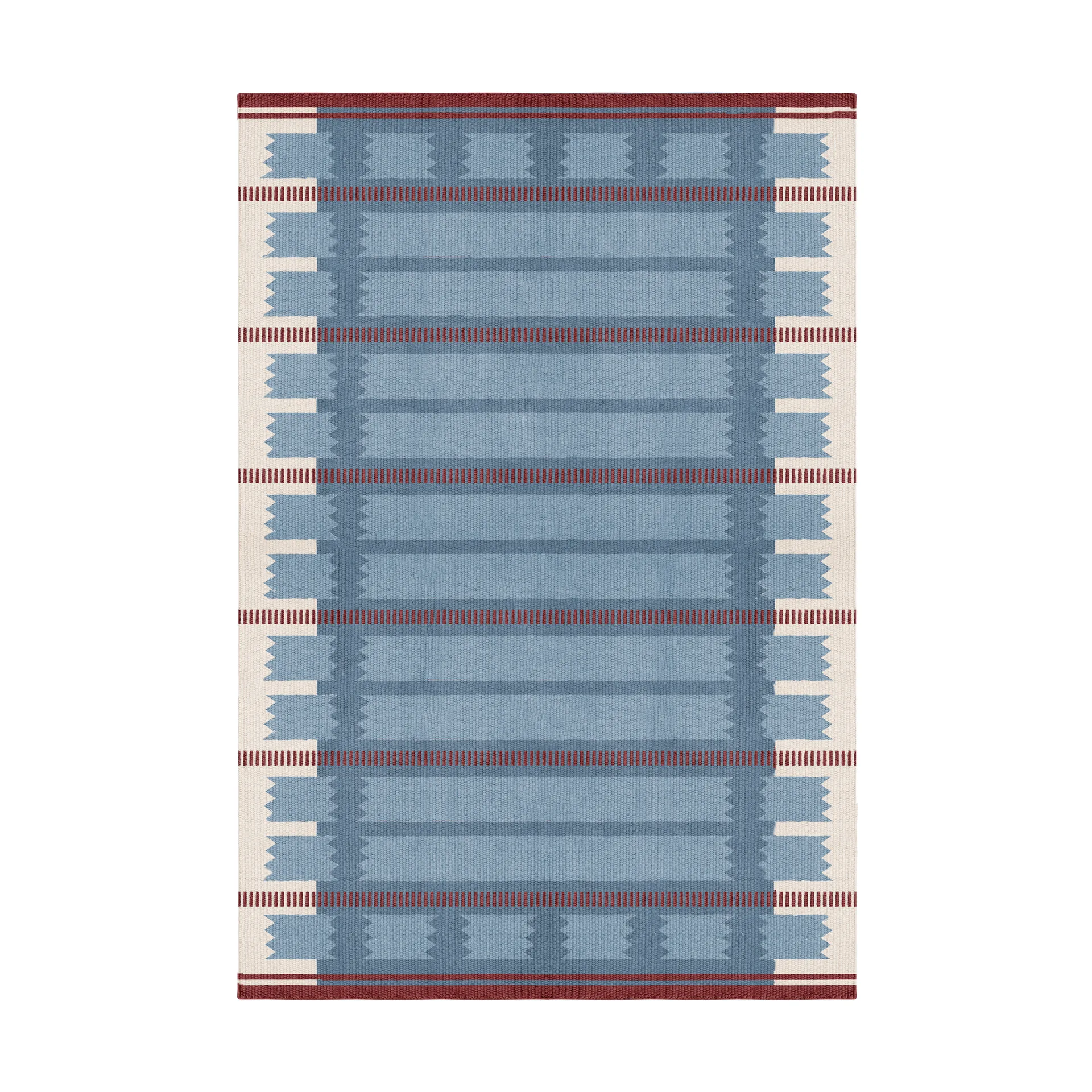 Röllakan Iris ウールカーペット, Petrol, 180x270 cm Layered