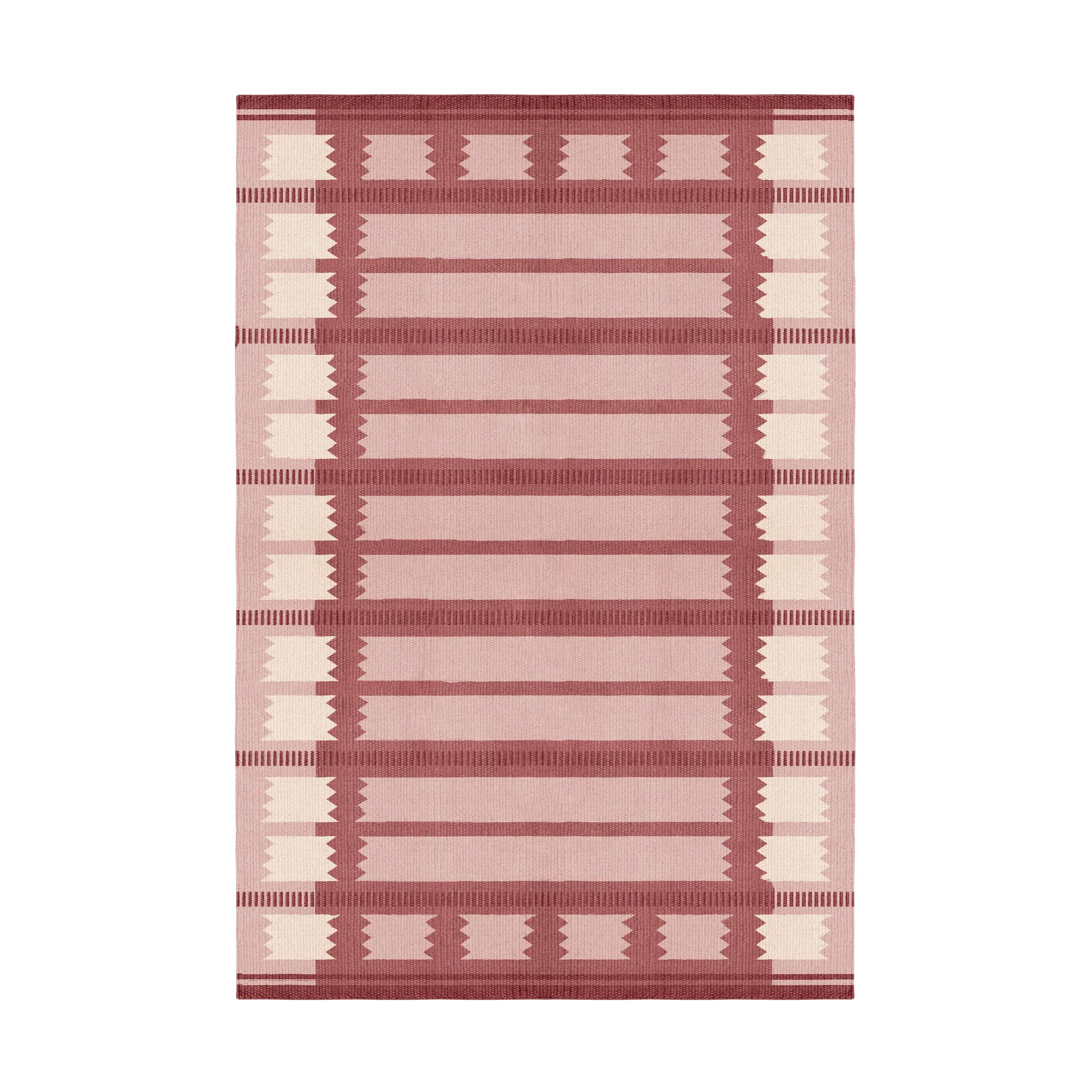 Röllakan Iris ウールカーペット, Rasberry, 180x270 cm Layered