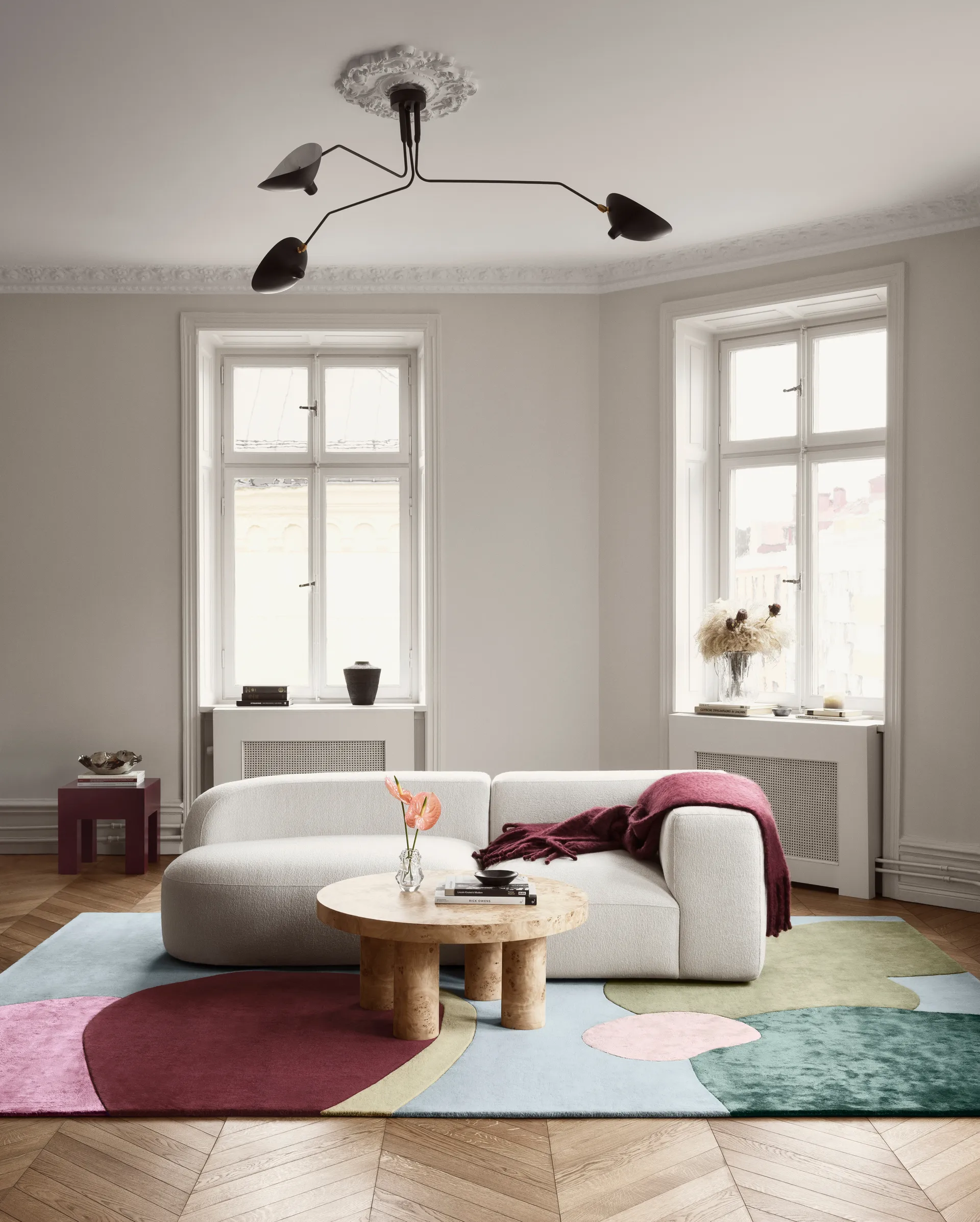 Sleeping Flower ウールカーペット, 200x300 cm Layered