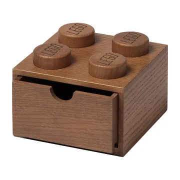 LEGO ウッド 引き出し 4 - Dark stained oak - Lego