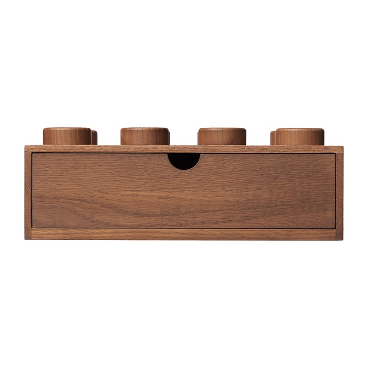 LEGO ウッド 引き出し 8, Dark stained oak Lego