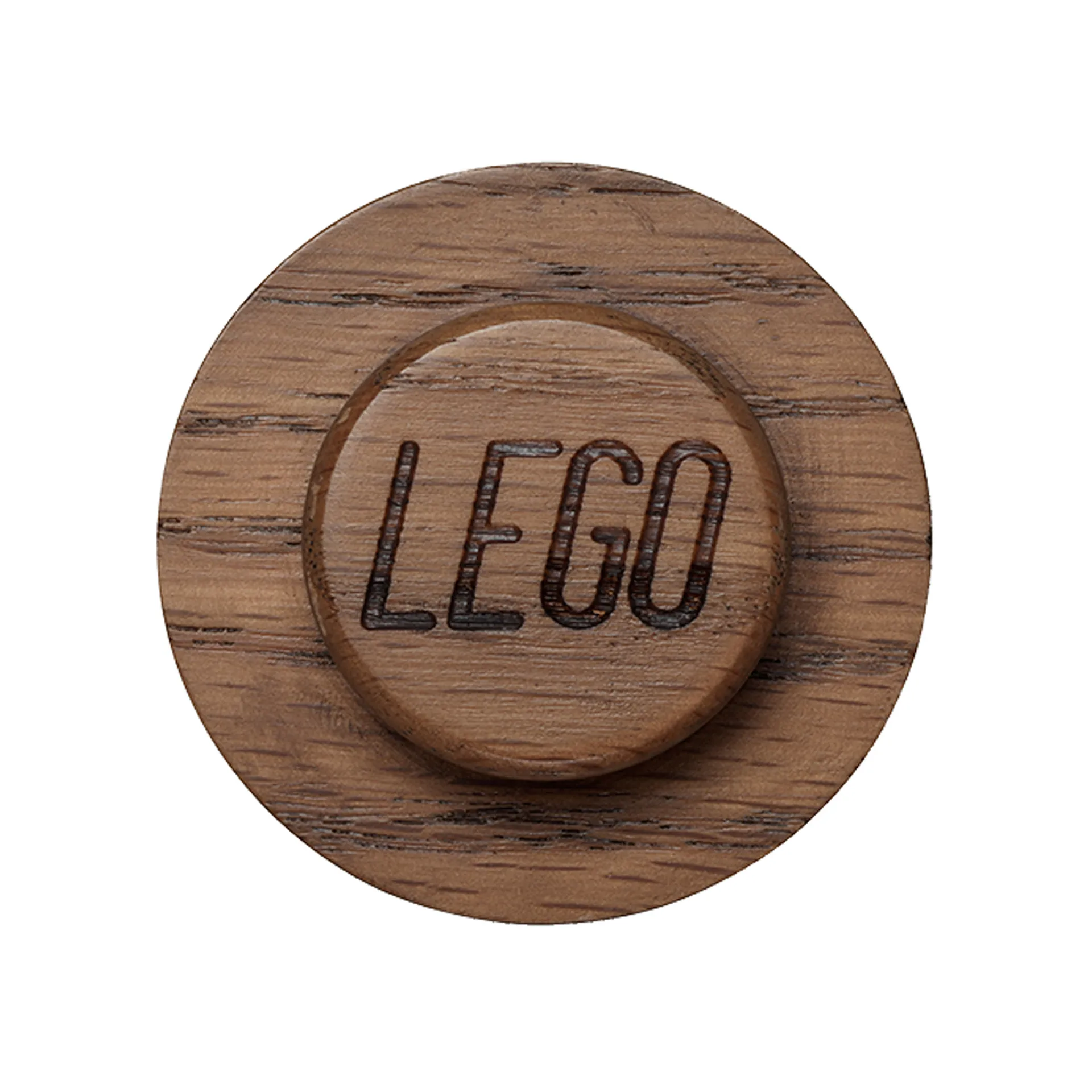 LEGO ウッドウォールハンガー セット, Dark stained oak Lego