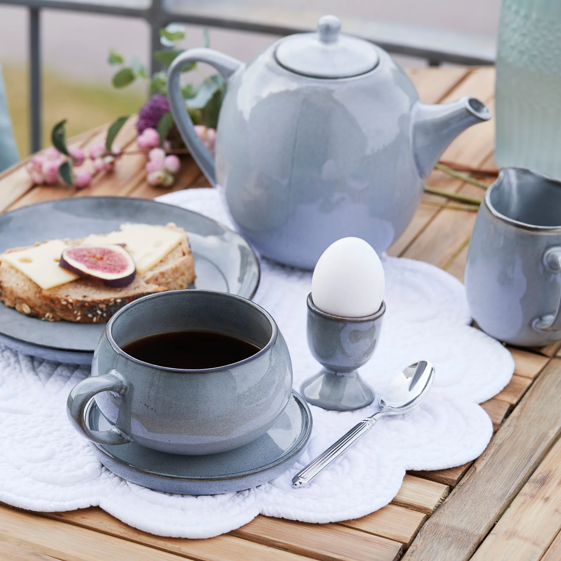 Amera エッグカップ 6.5 cm, Grey Lene Bjerre