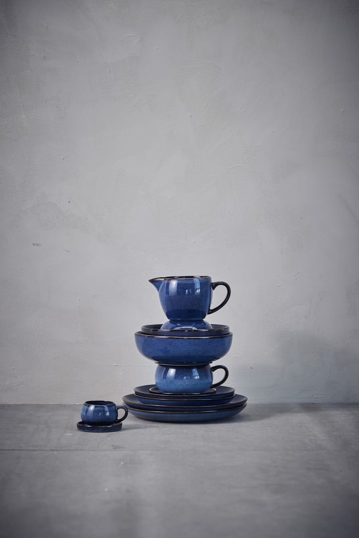 Amera エスプレッソカップ & ソーサー 8 cl, Blue Lene Bjerre