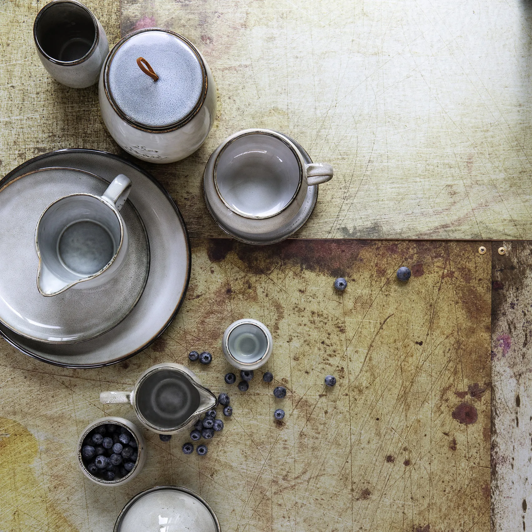 Amera プレート オーバル, Grey Lene Bjerre