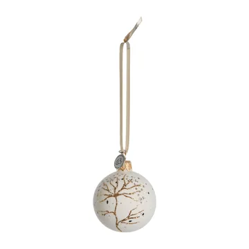 Cadelia オーナメント branch Ø6 cm - white-light gold - Lene Bjerre