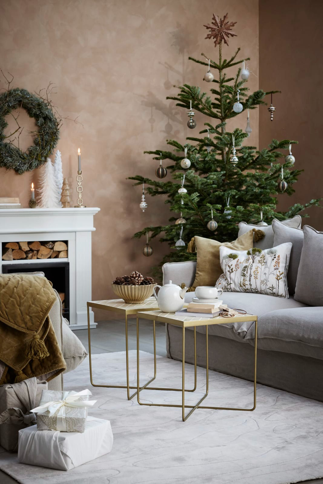 lene bjerre テーブルクロス Lene Bjerre からのClearena クリスマスオーナメント Ø10 cm