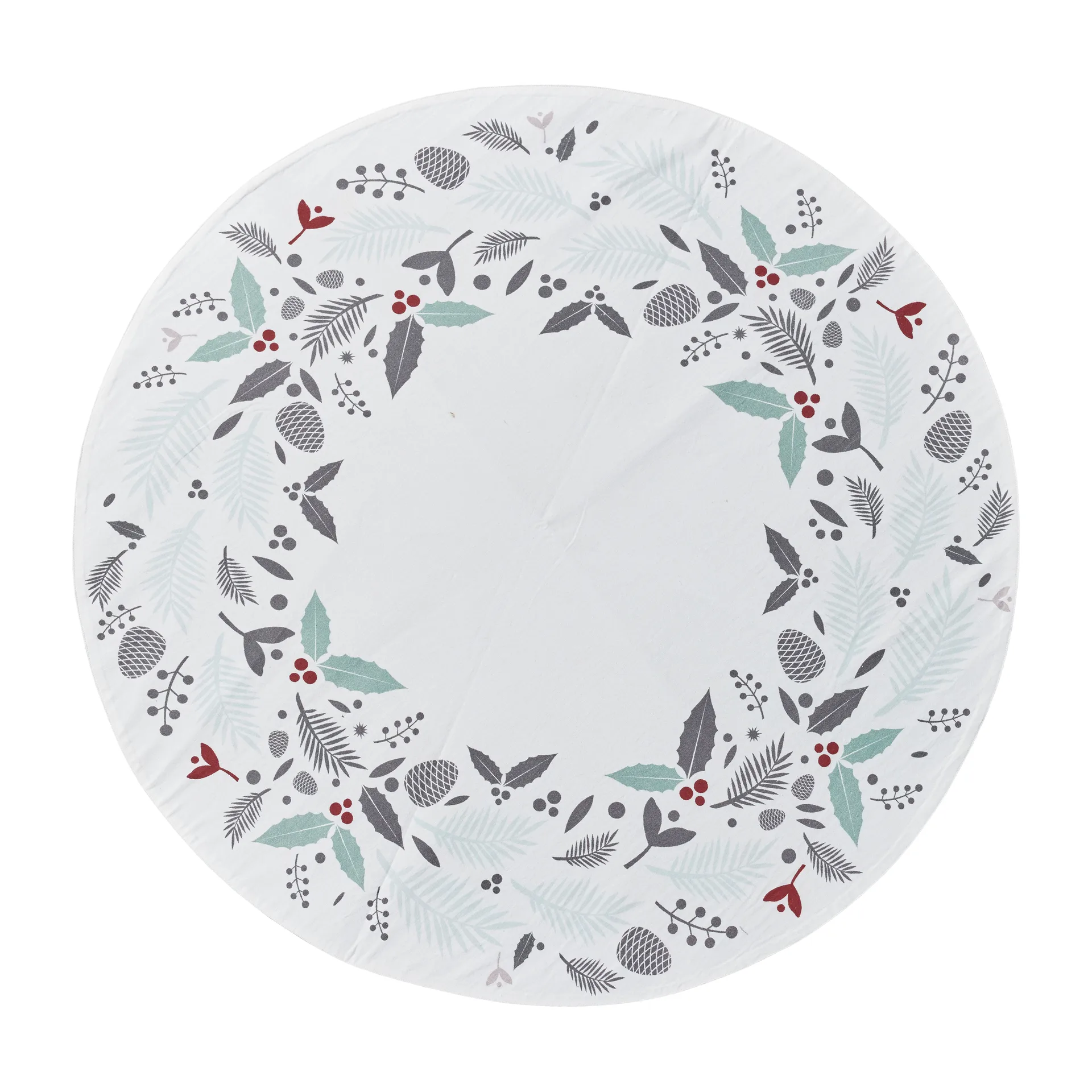 Cristivia クリスマスツリー用ラグ Ø110 cm, white-multi Lene Bjerre