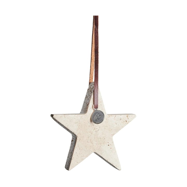 Elina クリスマスオーナメント スター 10 cm, リネン Lene Bjerre