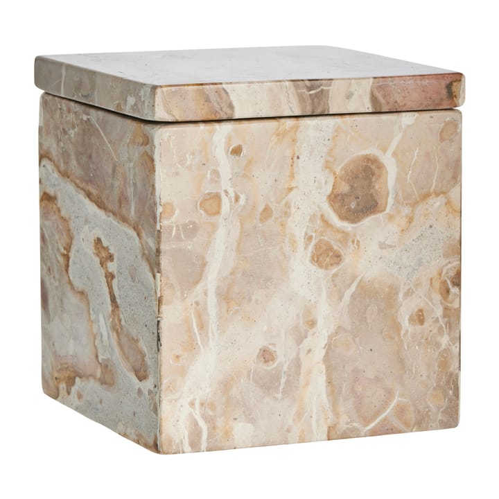 Ellia 収納ボックス marble 12x12 cm - Linen - Lene Bjerre
