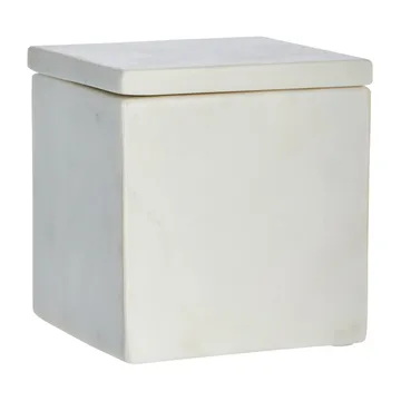 Ellia 収納ボックス marble 12x12 cm - White - Lene Bjerre