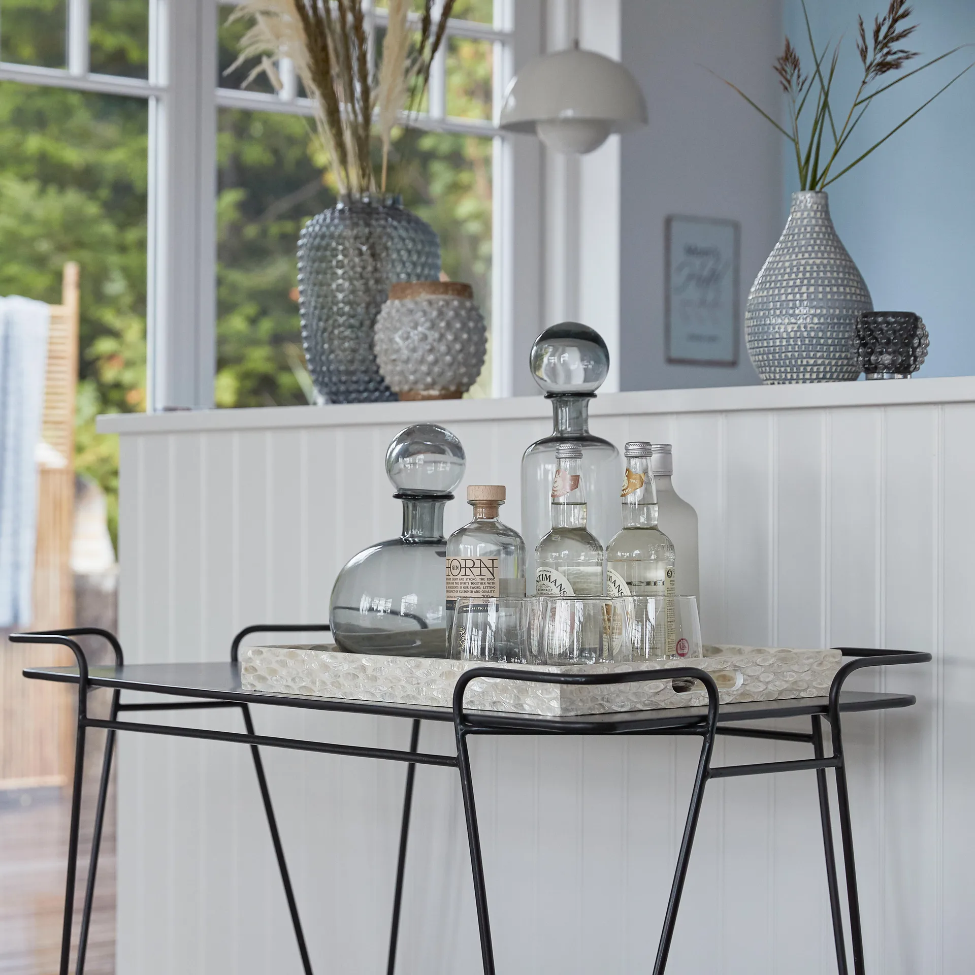 Hedria カラフェ 40 cm, Smoked grey Lene Bjerre