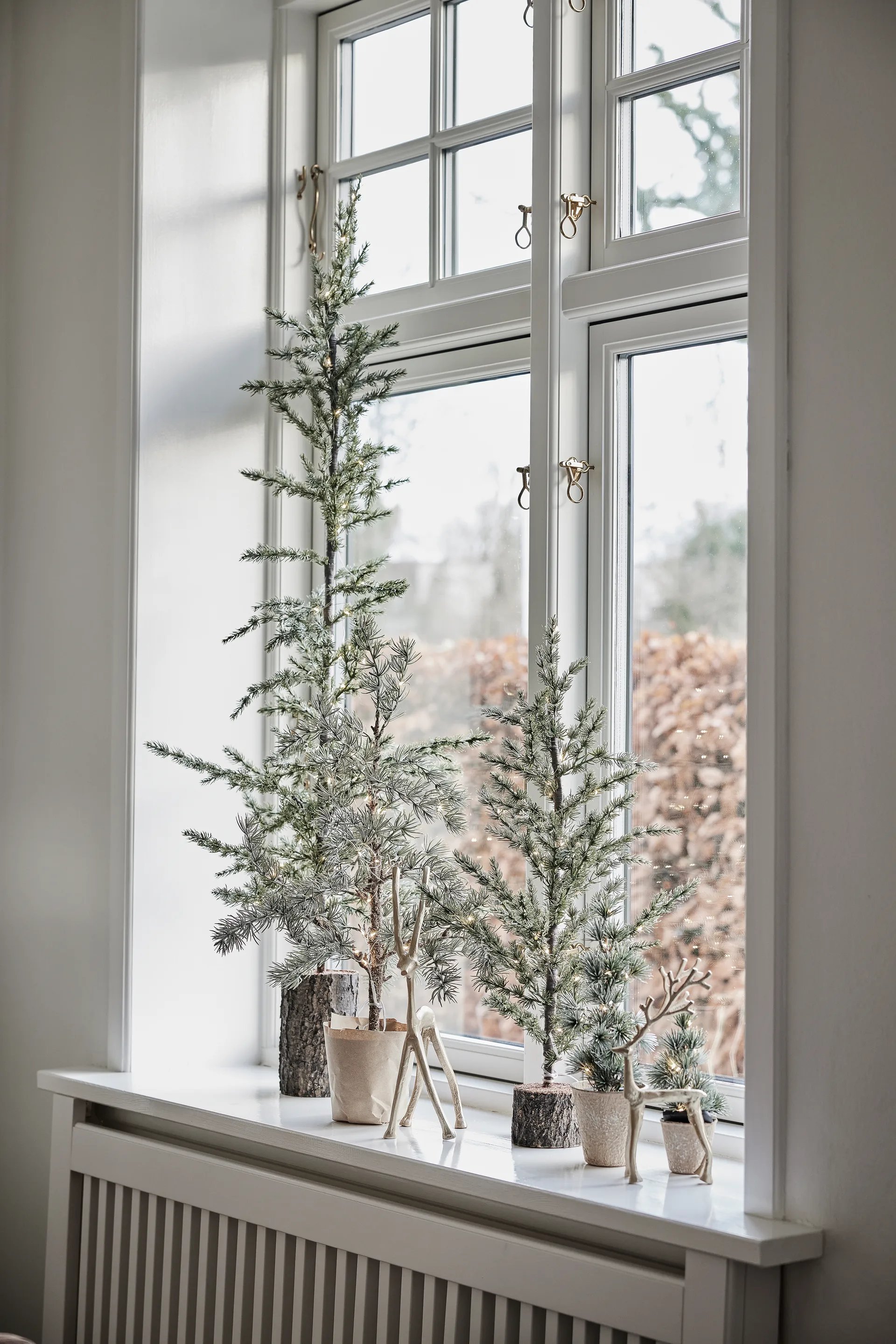 Marely デコレーション ホワイト 23 cm, Light gold Lene Bjerre