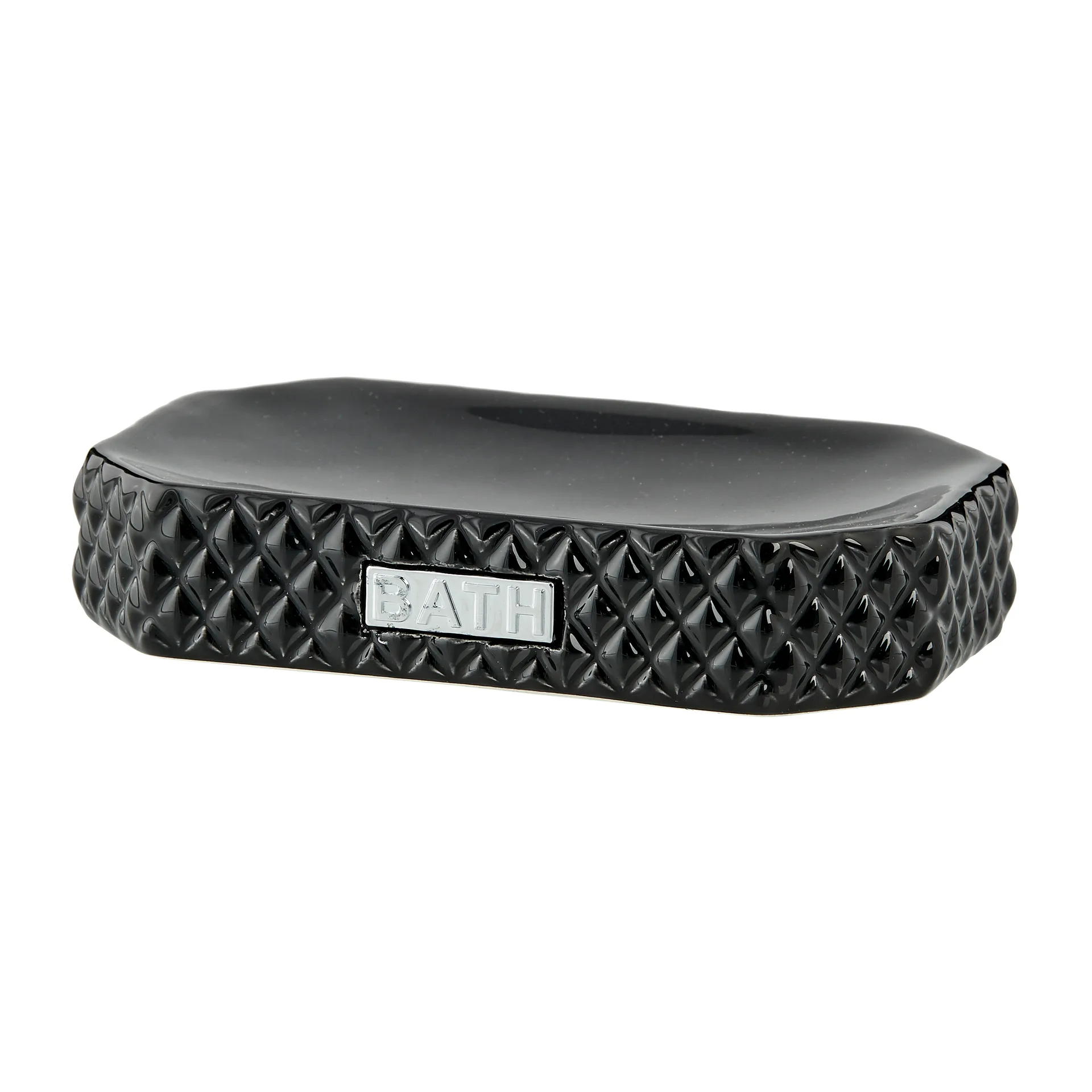 Marion ソープホルダー 13.5x9 cm, Black-silver Lene Bjerre