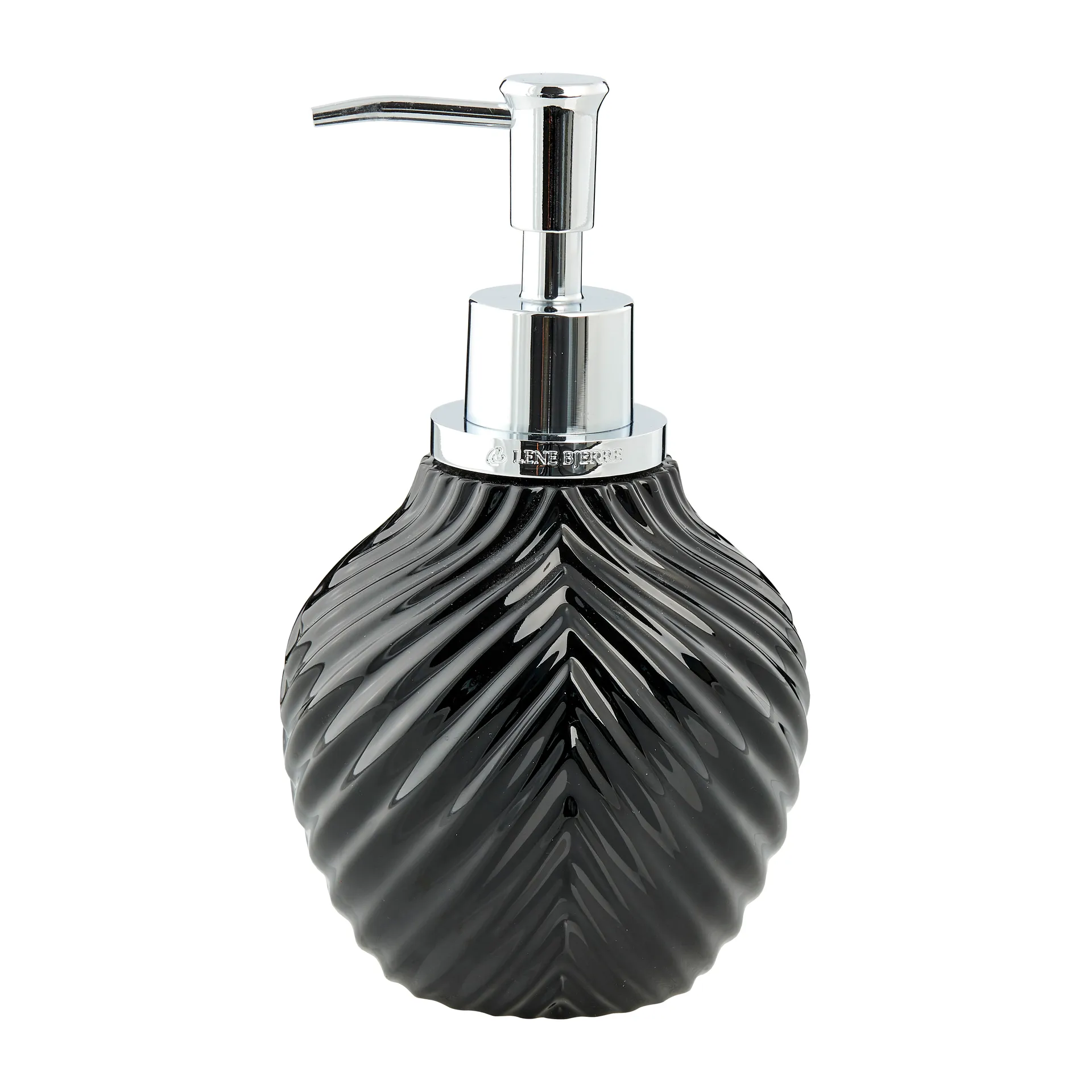 Milda ソープディスペンサー 17.5 cm, Black-silver Lene Bjerre