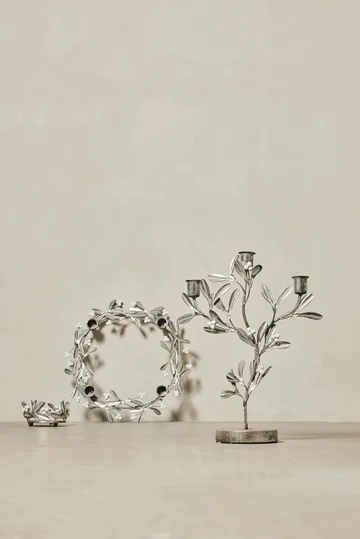 Missia キャンドルスティック 34 cm - Silver - Lene Bjerre
