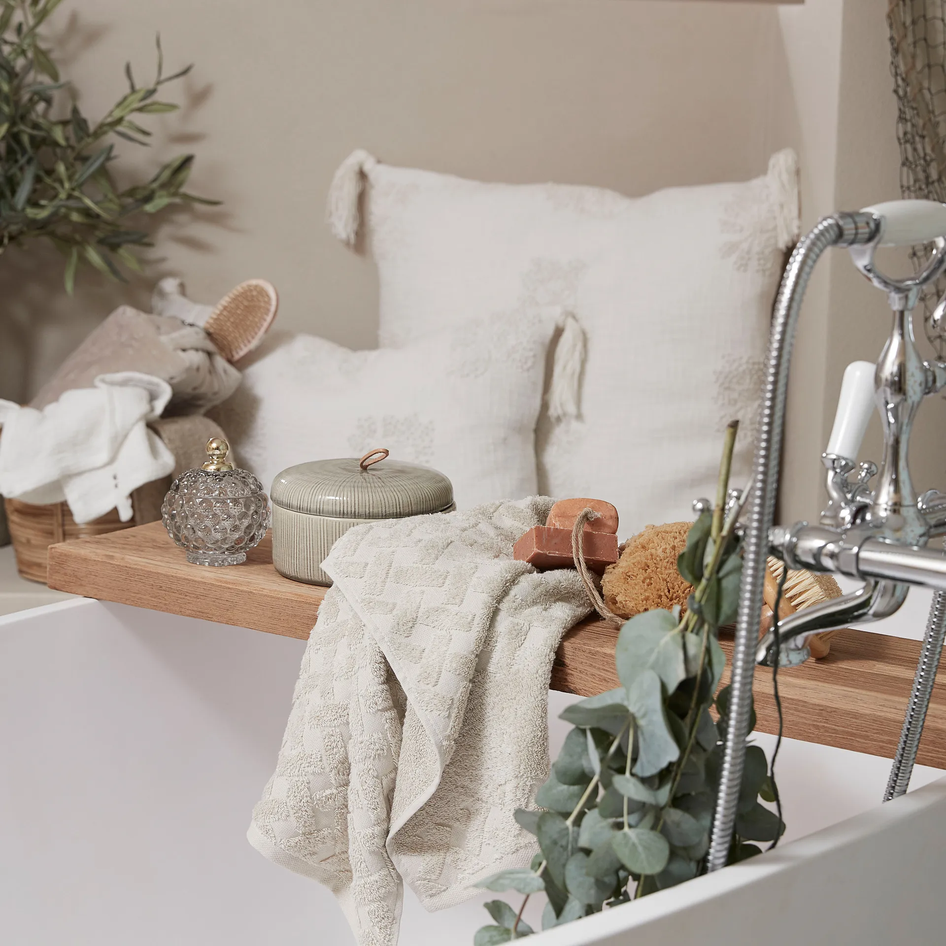 Miya 蓋付き収納ジャー Ø10 cm, Light grey Lene Bjerre