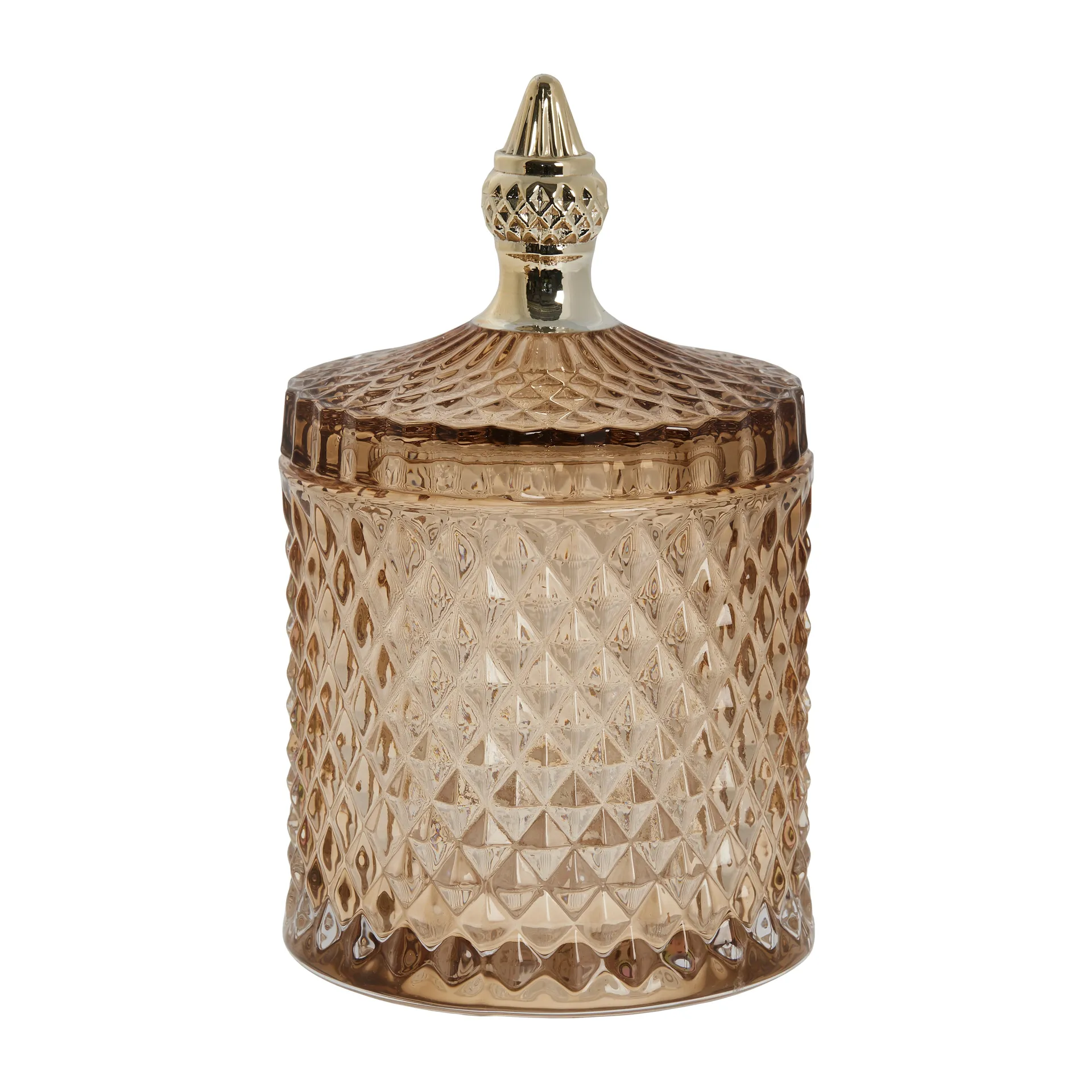 Miya 蓋付き収納ジャー Ø10.5 cm, Golden brown Lene Bjerre