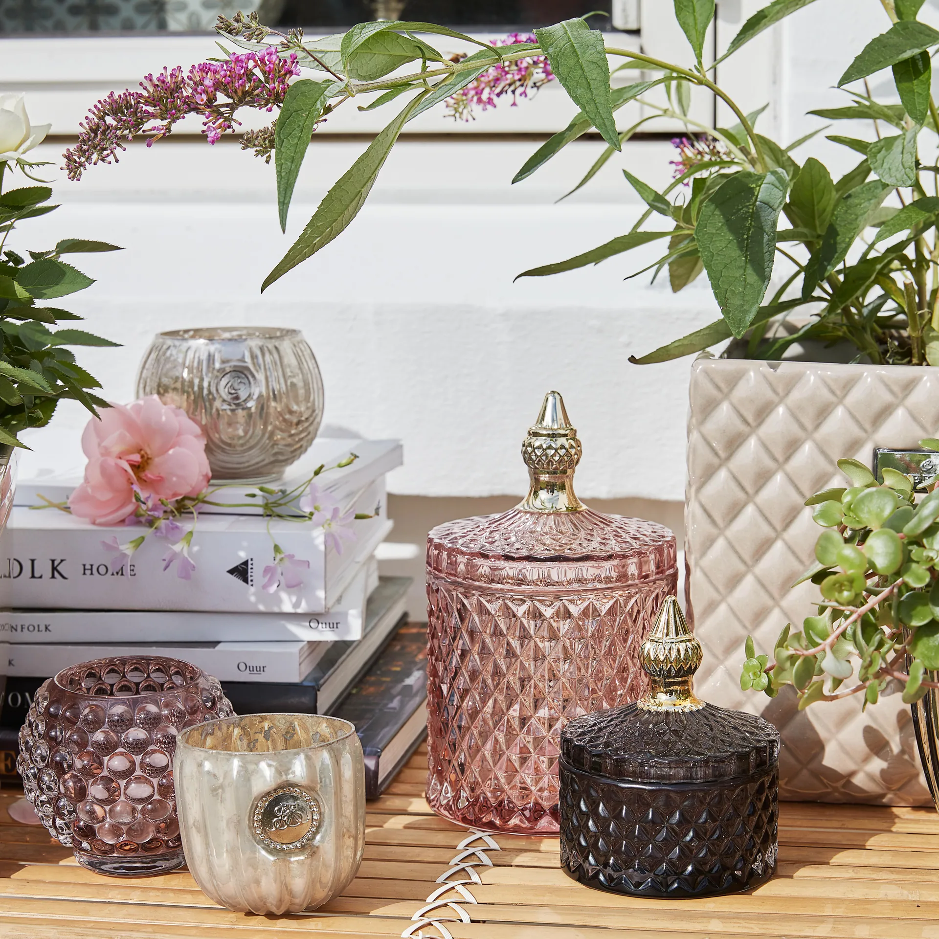 Miya 蓋付き収納ジャー Ø10.5 cm, Misty rose Lene Bjerre