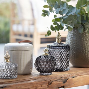 Miya storage 蓋付きジャー Ø10 cm - Dark grey - Lene Bjerre