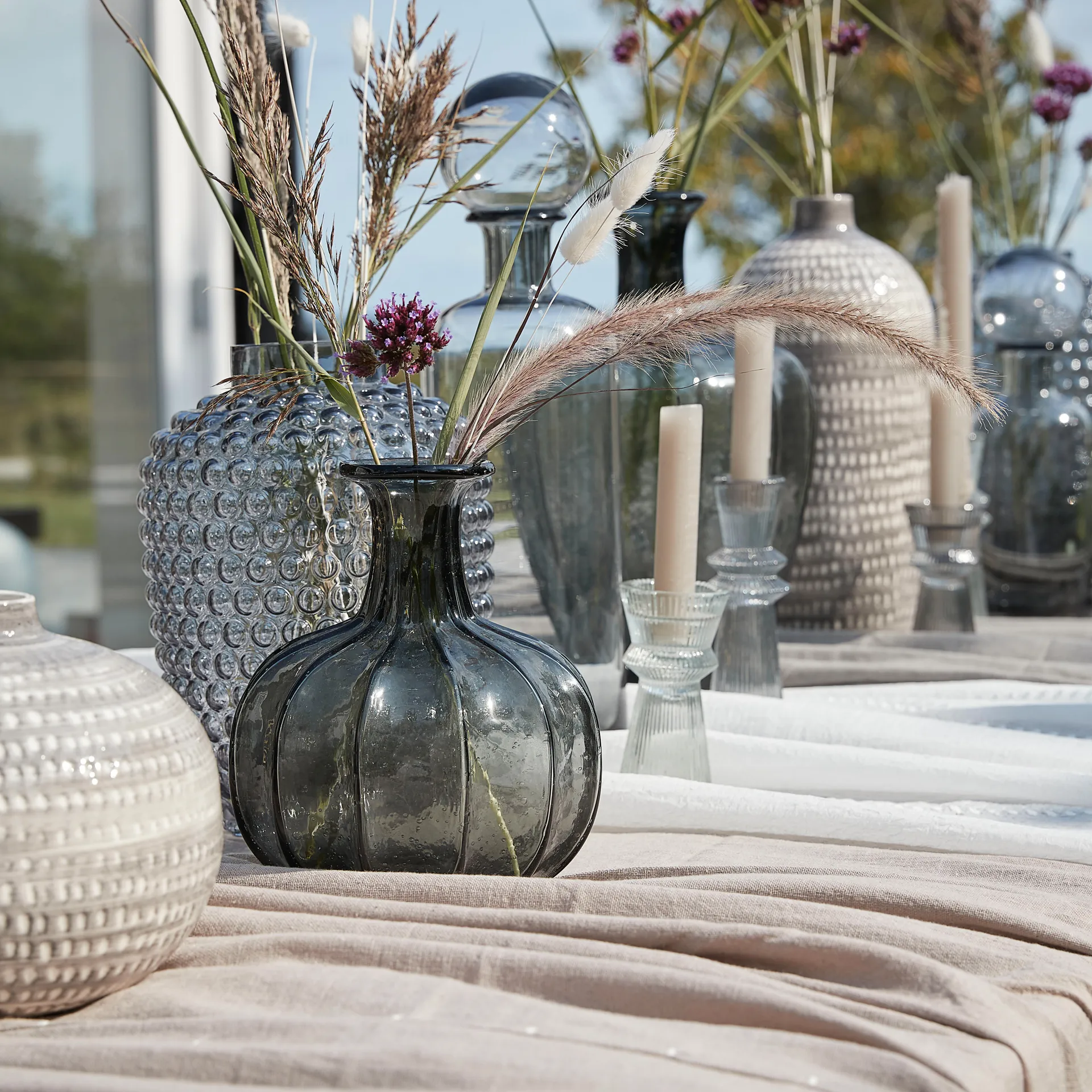 Miyanne 花瓶 21 cm, Smoked grey Lene Bjerre