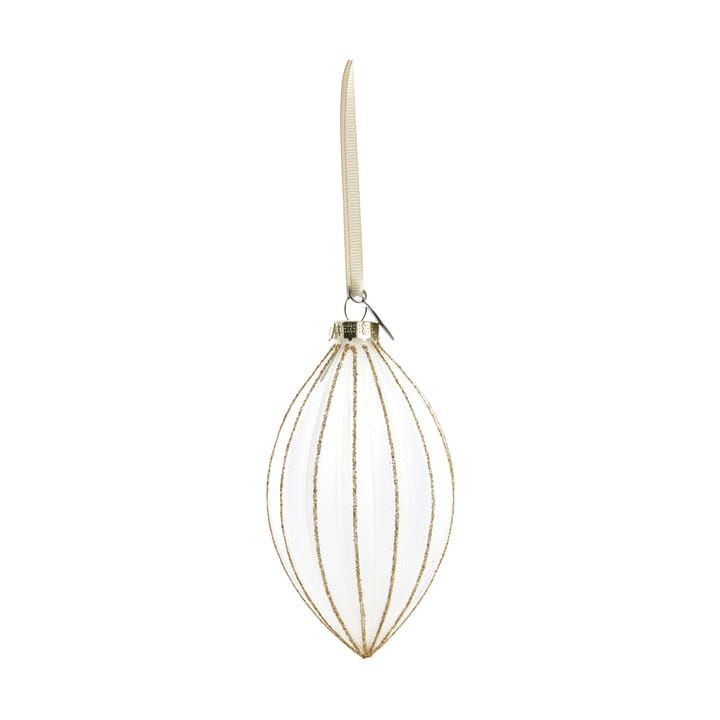 Navina クリスマスオーナメント 12 cm - White-Light gold - Lene Bjerre