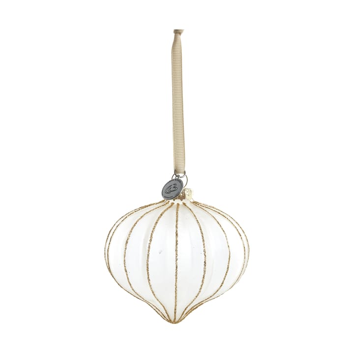 Navina クリスマスオーナメント 8 cm - White-Light gold - Lene Bjerre